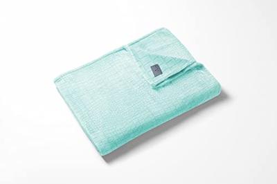 LINNICK Flanel Fleece Deken Croco - mint groen - 140x200cm