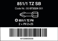Wera 851/1 TZ Bits Phillips, PH 2 x 25 mm - 1 x 2 stuk(s) - 05073324001 - thumbnail
