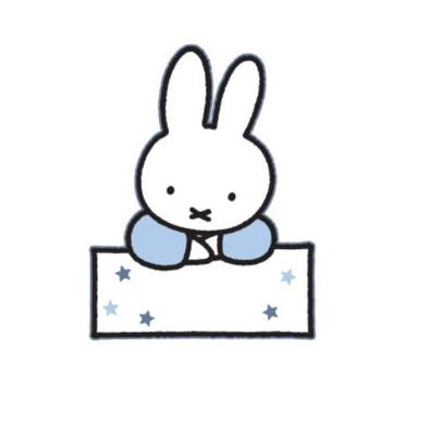 Geboortebord Nijntje Baby Blauw - 60 cm