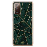 Samsung Galaxy S20 FE siliconen hoesje - Abstract groen - thumbnail
