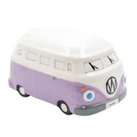 Spaarpot Autobus Paars Keramiek - thumbnail