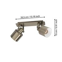 Eglo Messing plafondspotSouthery 2-lichts - 43818 - thumbnail