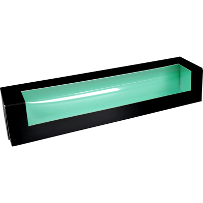 Macarondoosje | karton + PP | 260x47x47mm | zwart/mintgroen | 400 stuks Macarondoosje | karton + PP | 260x47x47mm | zwart/mintgroen | 400 stuks