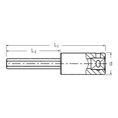 Stahlwille 44 A 7/32 01450014 1/4 (6.3 mm) Schroevendraaierdop 7/32 1/4 (6.3 mm)