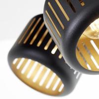 Brilliant 3-lichts plafondlampTyas zwart met goud - 99944/86 - thumbnail