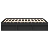 Bedframe zwart 120x200 cm - thumbnail
