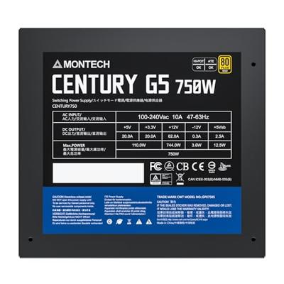 MONTECH Century G5 750 PC-netvoeding 750 W ATX 80 Plus Gold MONTECH Century G5 750 PC-netvoeding 750 W ATX 80 Plus Gold