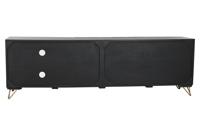 Tv-meubel Home ESPRIT Zwart Metaal Mangohout 160 x 40 x 50 cm - thumbnail