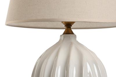 Bureaulamp Home ESPRIT Wit Porselein 50 W 220 V 40 x 40 x 60 cm