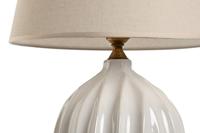 Bureaulamp Home ESPRIT Wit Porselein 50 W 220 V 40 x 40 x 60 cm - thumbnail