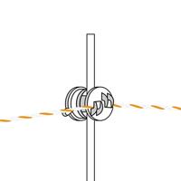 Gallagher Schroefisolator Wit voor paal ø 6-14mm (10) - 010943 010943 - thumbnail