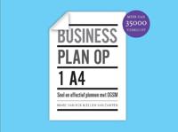 Businessplan op 1 A4 (Hardback) - thumbnail