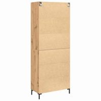 Hoge kast 2 pcs artisanaal eikenkleurig 69,5 x 34 x 180 cm - thumbnail