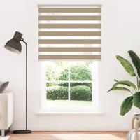 Zebra Blind 130x200 cm stofbreedte 125,9 cm polyester zandbruin - thumbnail