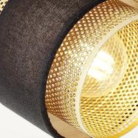 Brilliant 4-lichts plafondlampGrove zwart met goud - 99302/86 - thumbnail