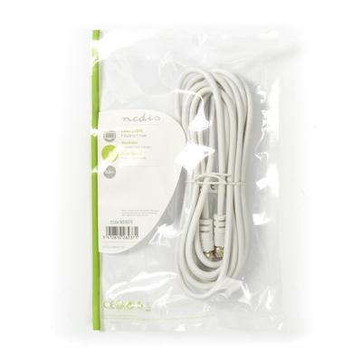 Satelliet- en Antennekabel | F Male - F Male | 3,0 m | Wit