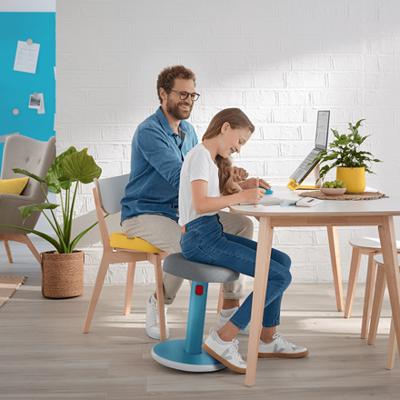 Leitz Ergo Cosy actieve Zit/Sta kruk, grijs