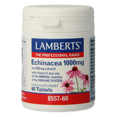 Echinacea 1000mg met zink en vitamine C 60 Tabletten Echinacea 1000mg met zink en vitamine C 60 Tabletten