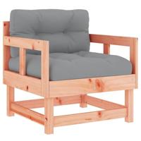 Tuinstoelen 2 st met kussens massief douglashout - thumbnail