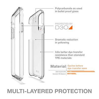 Gear4 Crystal Palace - Achterzijde behuizing voor mobiele telefoon - polycarbonaat, D3O - transparant - voor Apple iPhone 11 Pro Max Gear4 Crystal Palace - Achterzijde behuizing voor mobiele telefoon - polycarbonaat, D3O - transparant - voor Apple iPhone 11 Pro Max