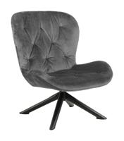 Bendt Fauteuil 'Olle' Velvet, kleur Dark Grey - thumbnail