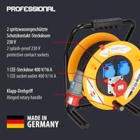 Brennenstuhl 1316200 Kabelhaspel 40.00 m Zwart CEE-stekker 16 A 5-polig - thumbnail