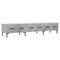 Tv-meubel 150x36x30 cm bewerkt hout betongrijs - thumbnail