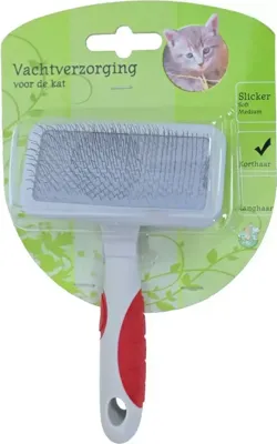 Kattenborstel slicker soft medium Vachtverzorging-kat Gebr. de Boon - Gebr de boon
