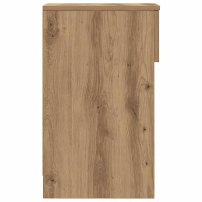 Nachtkastjes 2 st met lade 20x36x60 cm artisanaal eikenkleurig