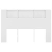 Hoofdbordkast 160x18,5x104,5 cm wit - thumbnail