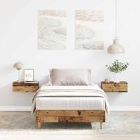 Bedframe zonder matras 75x190 cm bewerkt hout oud hout - thumbnail