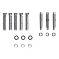 Tuinscherm uittrekbaar 140x300 cm rood - thumbnail