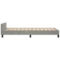 Bedframe zonder matras 90x190 cm fluweel lichtgrijs - thumbnail