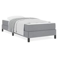 Boxspring bed Anders Lichtgrijs 90 x 190 cm Stof - thumbnail
