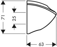Hansgrohe Porter C wandhouder, chroom - thumbnail