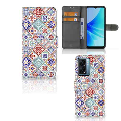 OPPO A77 5G | A57 5G | Bookcase | Tiles Color