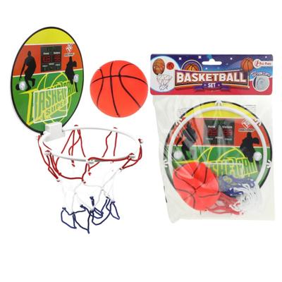 Toi-Toys Mini basketbalset met bal en zuignappen