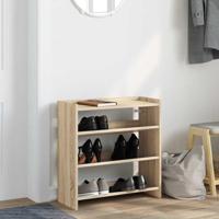 VidaXL Schoenenrek 60x25x62 cm bewerkt hout sonoma eikenkleurig - thumbnail