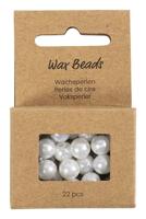 Creativ Company Waskralen, d 8 mm, gatgrootte 2,3 mm, parelmoer, 22 stuk/ 1 doos - thumbnail