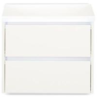 Dante Badmeubelset 60 cm - Wit Hoogglans - Wastafelbovenblad - thumbnail