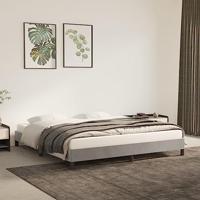 Bedframe zonder matras 160x200 cm fluweel lichtgrijs - thumbnail