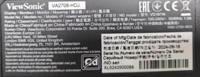 ViewSonic VA2708-HDJ 27 inch FHD SuperClear IPS LED-monitor met VGA, HDMI, dipsplaypoort, hoogte verstelbaar - thumbnail