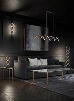 Trio Design vloerlampSequence zwart met goud - 441810208 - thumbnail