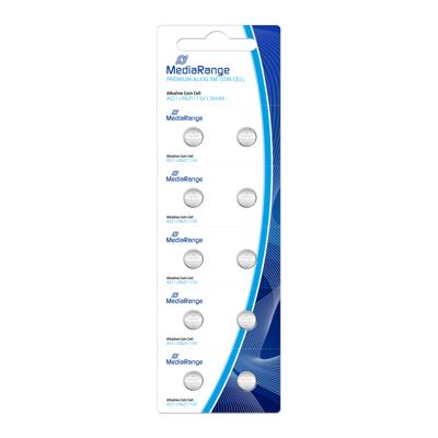 MediaRange Premium alkaline knoopcellen, AG1|LR621|1.5V, Pack van 10