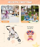 Poppenwagen Jogger Lola - Beertjes Beige - thumbnail