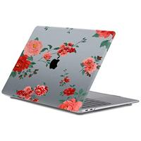 Lunso MacBook Pro 16 inch (2019) cover hoes - case - Red Roses - thumbnail