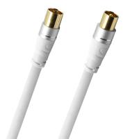 Oehlbach SL ANTENNA Kabel 1,0m Wit - thumbnail