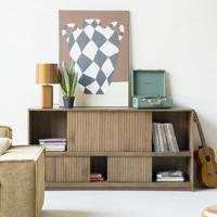 Eleonora Dressoir 'Milo' Eiken, 180cm, kleur Bruin - thumbnail