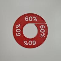 Maatring 9 cm rood/wit 60% - thumbnail