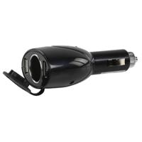 HQ p. sup. usb202 dubbele usb autolader met 12 v aansluiting - thumbnail